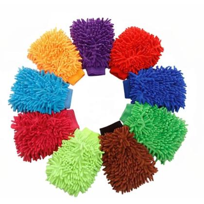 Imagem de Luva de Microfibra para Limpeza Multiuso Carro Moto Lavar e Polir