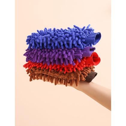 Imagem de Luva de Microfibra para Limpeza Multiuso Carro Moto Lavar e Polir