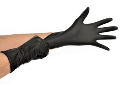 Imagem de Luva de procedimento nitrílica sem pó preta (c/100 unds) - medix