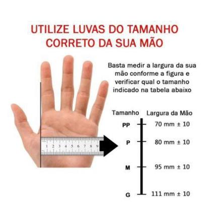 Imagem de Luva de procedimento nitrílica sem pó preta (c/100 unds) - medix