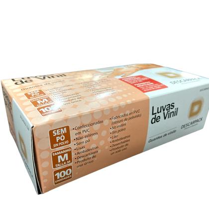 Imagem de Luva De Vinil Sem Pó 100un - Descarpack M