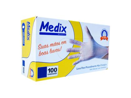Imagem de Luva De Vinil sem Pó Anvisa Medix Tam. P M G