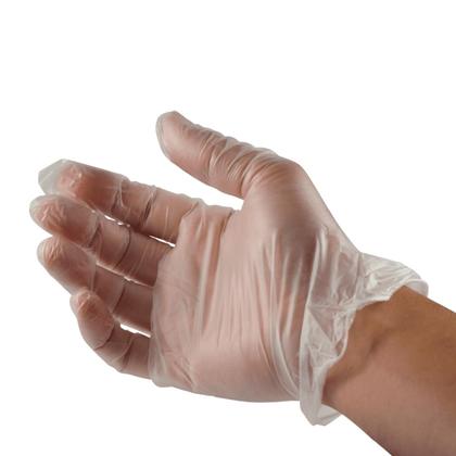 Imagem de Luva de Vinil Talge (G) com pó com 100 unidades CA 27802 indicada para cozinha, indústria e clinicas