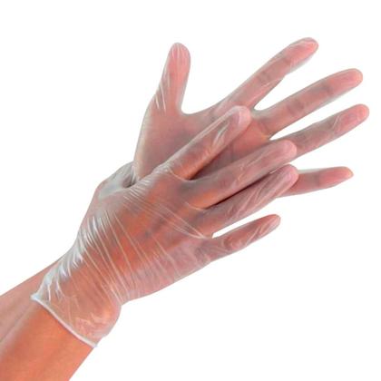 Imagem de Luva Descartável de Procedimento Vinil Sem Pó P M G 100un Descarpack