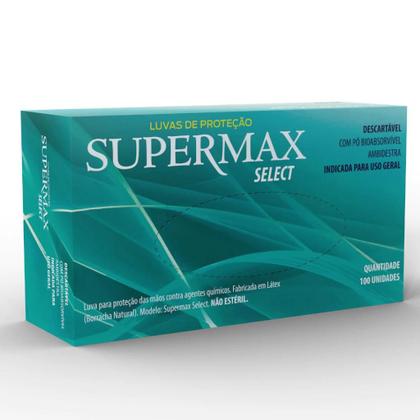 Imagem de Luva Descartável Látex com Pó Branca C/100 Supermax Select