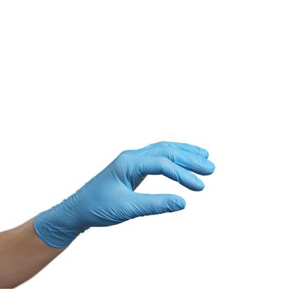 Imagem de Luva Descartável Nitrilo Azul "G" Sem Pó Caixa com 100 Unidades Medix