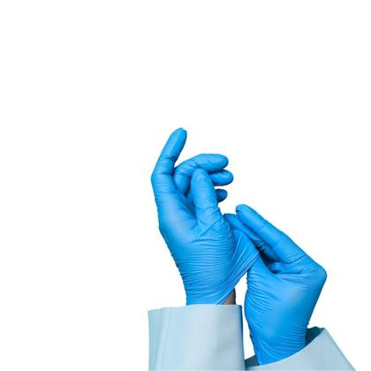 Imagem de Luva Descartável Nitrilo Azul "GG" Sem Pó Caixa com 100 Unidades Medix