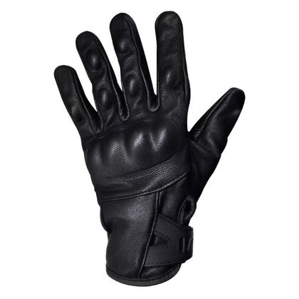 Imagem de Luva Eagle Classic Couro Preta Com Proteção