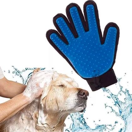Imagem de Luva Escova Pet Magnético Tira e Remove Pelos Cães e Gatos