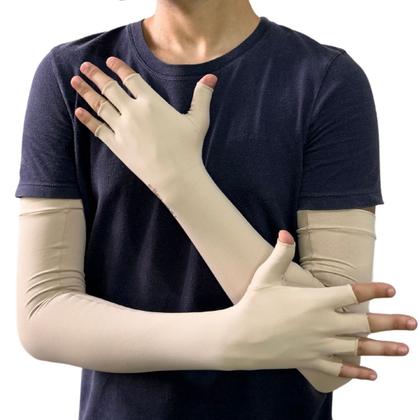 Imagem de Luva Extra Longa com Proteção Solar máxima Uv50+ Dermatológica