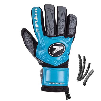 Imagem de Luva Goleiro Campo Poker Ortho Vulcan C/ Talas De Proteção