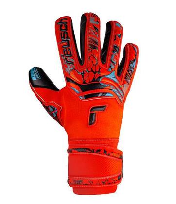 Imagem de Luva Goleiro Reusch Attrakt Gold X - Vermelho/Azul/Preto