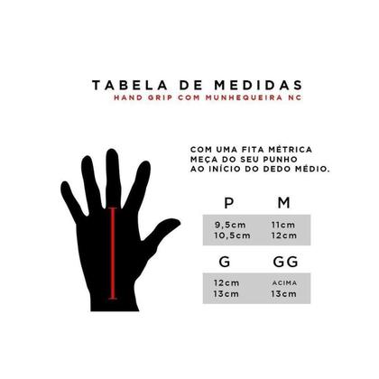 Imagem de Luva Grip com Munhequeira Cross Training -  Nc Extreme