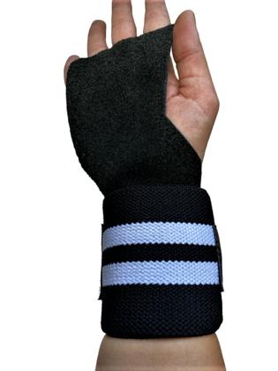 Imagem de Luva Grip Com Munhequeira palmar em couro Cross Training NOG