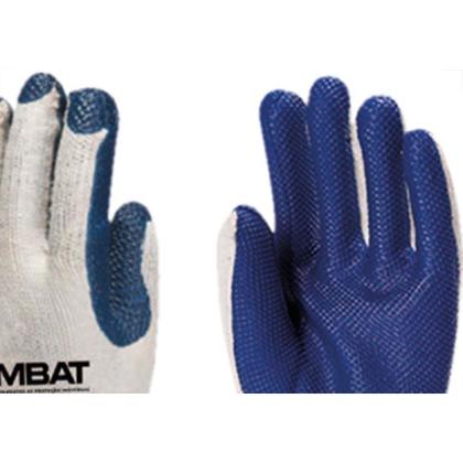 Imagem de Luva Imbat Tricotada Banho Vulcan Azul 09 - Kit C/12 Unidades