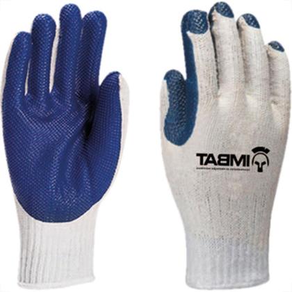 Imagem de Luva Imbat Tricotada Banho Vulcan Azul 09 - Kit C/12 Unidades