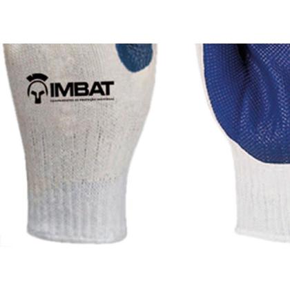 Imagem de Luva Imbat Tricotada Banho Vulcan Azul 09 - Kit C/12 Unidades