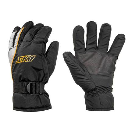 Imagem de Luva Impermeavel Sky Winter Preta C/ Amarelo M
