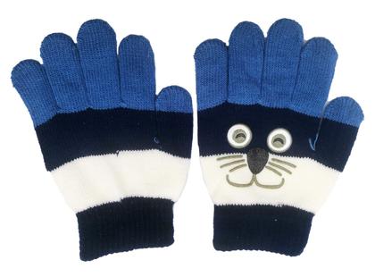Imagem de Luva infantil Bichinho gatinha Quente para 3 a 8 anos de Frio inverno