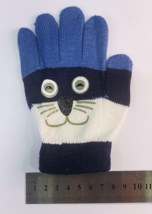 Imagem de Luva infantil Bichinho gatinha Quente para 3 a 8 anos de Frio inverno