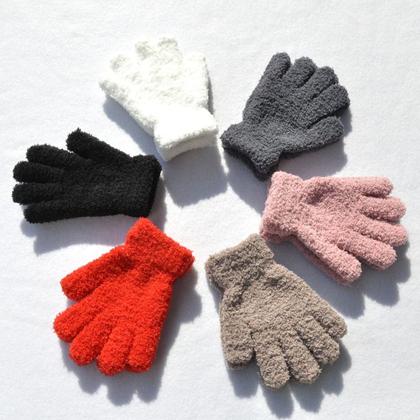 Imagem de Luva Infantil Criança Veludo Quente 3-10 anos Frio Inverno