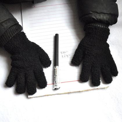 Imagem de Luva Infantil Criança Veludo Quente 3-10 anos Frio Inverno