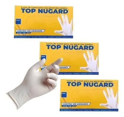 Imagem de Luva Látex Com Pó Top Nugard Caixa Com 100 Unid