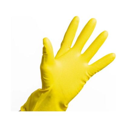 Imagem de Luva Látex Limpeza Multiuso Flocada Flexível  Antiderrapante