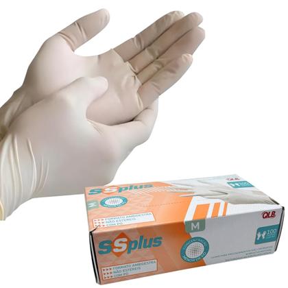 Imagem de Luva latex "m" com pó c/100 - ssplus
