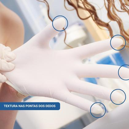 Imagem de Luva latex "m" com pó c/100 - ssplus
