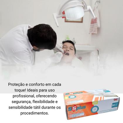 Imagem de Luva latex "pp" com pó c/100 - ssplus