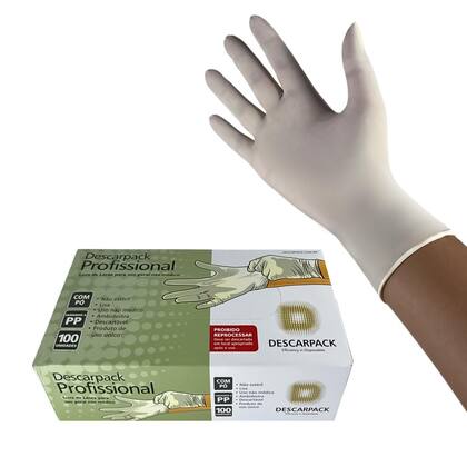 Imagem de Luva látex profissional c pó descarpack 1000un tam g