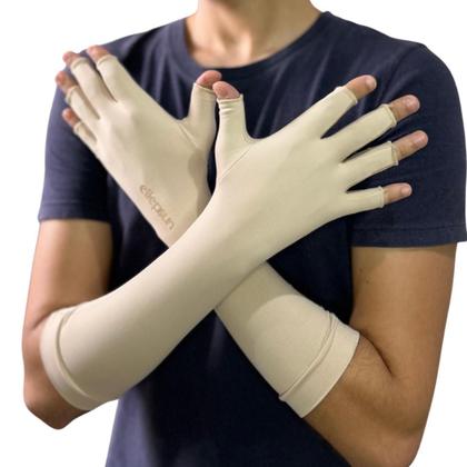 Imagem de Luva Longa Com Proteção Solar Uv50+ Antiderrapante- Ellepsun 