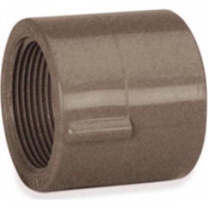 Imagem de Luva Marrom Tigre Liso Rosca 25Mm X 3/4'' - Kit C/30