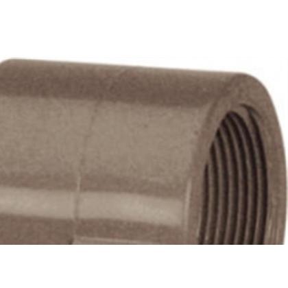 Imagem de Luva Marrom Tigre Liso Rosca 25Mm X 3/4'' - Kit C/30