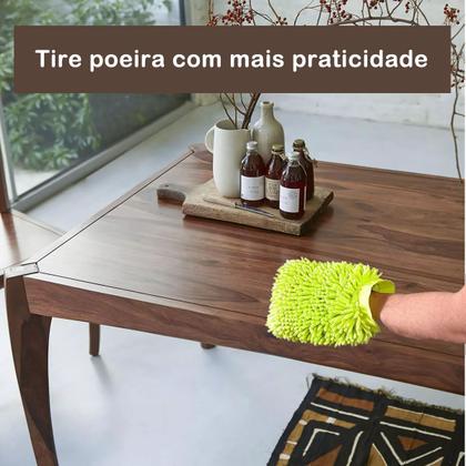 Imagem de Luva microfibra Limpeza e polimento de móveis e vidros