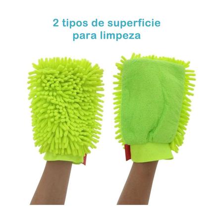 Imagem de Luva microfibra Limpeza e polimento de móveis e vidros