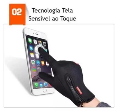 Imagem de Luva Moto Térmica Touch-screen Resistente A Chuva E Frio