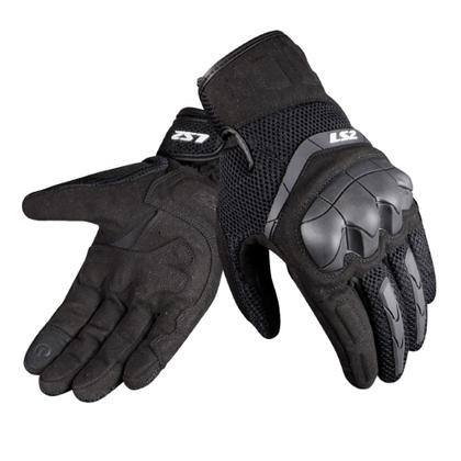Imagem de Luva Motociclista Ls2 Kubra Preto Proteção Touch