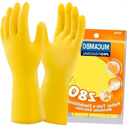 Imagem de Luva Mucambo Forrada Amarela ,M