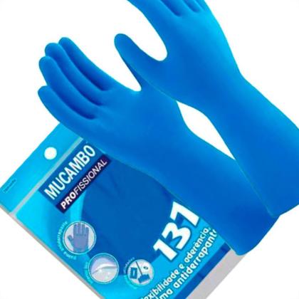 Imagem de Luva Mucambo Lisa Azul .G
