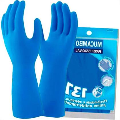 Imagem de Luva Mucambo Lisa Azul .G