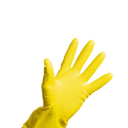 Imagem de Luva Multiuso Flocada Látex Amarela Bompack M