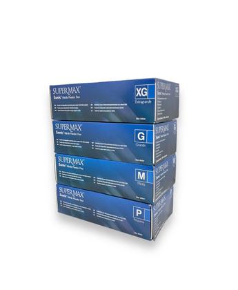 Imagem de Luva Nitrílica Azul Sonic Procedimento Não Cirúrgico S/Pó - C/100UN - SUPERMAX