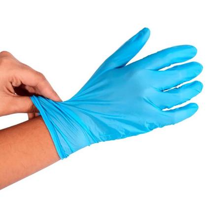 Imagem de Luva nitrilica descarpac sem po g azul 100un