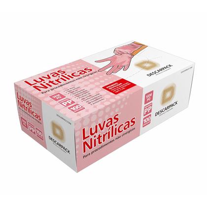 Imagem de Luva nitrílica descart. sem pó rosa descarpack 1000un tam:m