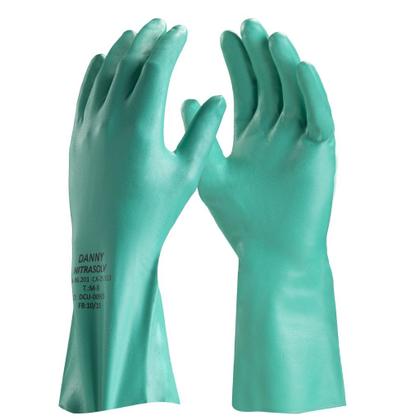 Imagem de Luva Nitrílica Forrada Nitrasol - Verde - CA 25313 - DANNY