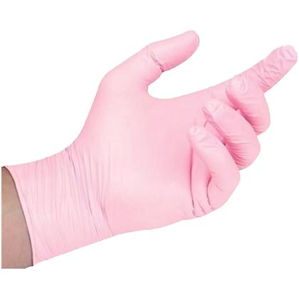 Imagem de Luva Nitrílica Medix - Rosa - Tamanho PP - Caixa com 100 unidades