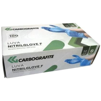 Imagem de Luva Nitrílica Nitrilglove F com 100 Unidades CARBOGRAFITE