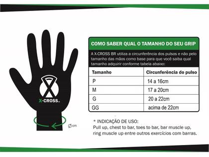 Imagem de Luva Palmar Hand Grip Cross Training - X-Cross Br - Laranja
